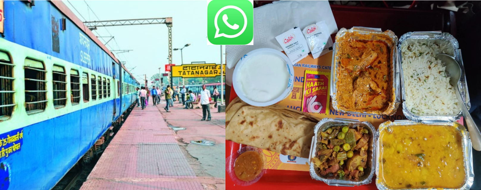 Train Food Through WhatsApp